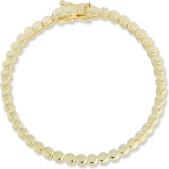Glaze Jewelry Sterling Silver Polished Tennis Bracelet