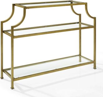Crosley Furniture Aimee Console Table Soft Gold