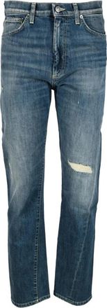Dondup Twisted Zipper Jeans - Dames - Slim Fit Jeans - Blauw - W26 - Katoen - Jeans