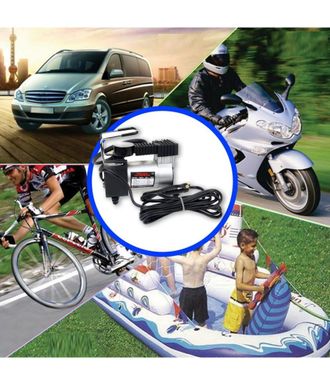 Trade Shop Trade Shop - Mini Compresor Port&aacute;til 12v 150psi Coche Moto Scooter Bicicleta Man&oacute;metro 10bar