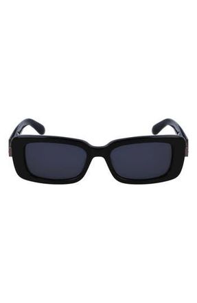 Ferragamo Gancini Evolution 52mm Rectangular Sunglasses in Black at Nordstrom Rack