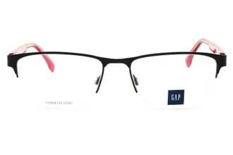 GAP VGP012 Rectangular Metal Eyeglasses - Black