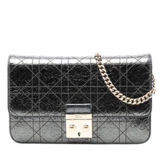 Dior Pre-owned Shoulder Bags, female, Gray, Size: ONE SIZE Pre-owned Promenade Crossbody Bag