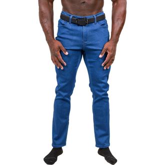 Maceoo Marthyr Stretch Skinny Jeans in Blue at Nordstrom, Size 28