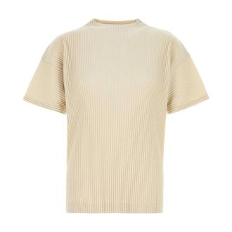 Issey Miyake T-Shirts, male, Beige, Size: M Monthly Colors : March