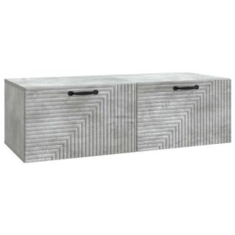 vidaXL Mueble Para Tv De Pared Gris Hormig&oacute;n 98 X 41 X 30 Cm Vidaxl