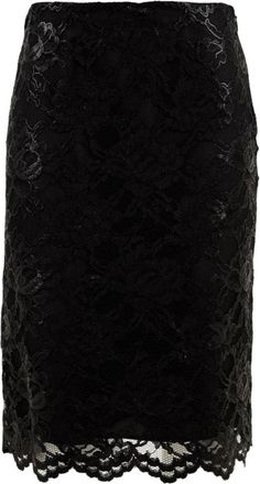 Aspesi Lace Skirt - Dames - Midirokken - Zwart - M - Rokken