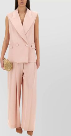 Nina Ricci sleeveless jacket with double-breasted button detailing