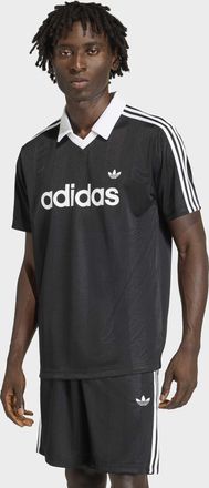 adidas T-Shirt ADIDAS ORIGINALS JSY, Herren, Gr. XXL, schwarz, Obermaterial: 100% Polyester, V-Ausschnitt, Shirts T-Shirt