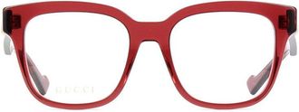 Gucci GG0958O006 Square Full Rim Eyeglasses - Red