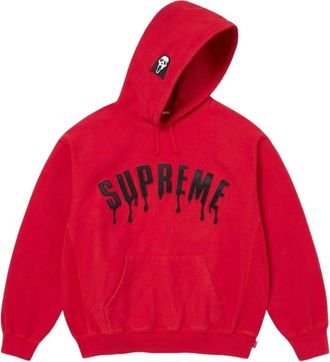 SUPREME x Ghostface SS26 Arc Hooded Sweatshirt Red SUP-SS26-207-RED