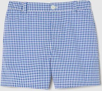 Gucci Kids - Gingham Cotton Shorts, Size 10 years, Blue, Ready-to-wear