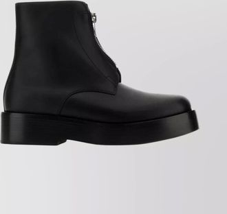 Bottega Veneta chunky sole round toe ankle boots
