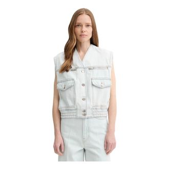 Bally Jassen, Dames, Blauw, M, Denim, Denim Vest