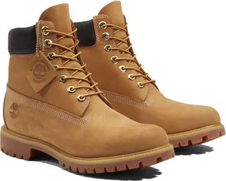 Timberland Mens 6-Inch Premium Leather Boots Wheat