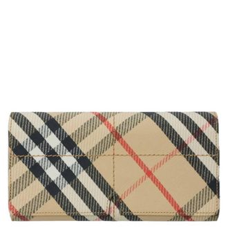 Burberry Snip Check Continental Wallet