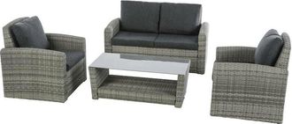 Hesperide Hesperide - Muebles de jardín Polynésia Café claro - 4 plazas - Hespéride