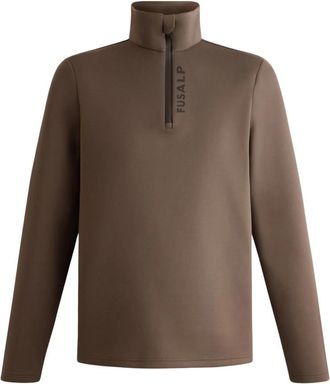 Fusalp Timothy Thermal Layer - Heren - Sportshirts - Bruin - 2XL - Polyester - Fitness