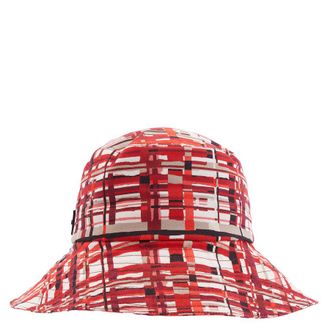 Ferragamo Patterned Cotton Bucket Hat, Size 58