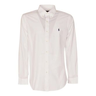 Ralph Lauren Sport Shirt - Heren - Casual Overhemden - Wit - 2XL - Katoen - Overhemden