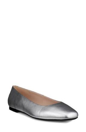 Ecco Margot Ballet Flat in Silver at Nordstrom Rack, Size 8-8.5Us / 39Eu