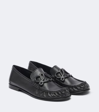 Loewe Mocasines Double L de piel