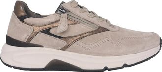Gabor Rollende Sneaker - Beige - Dames - Sneakers - Beige - 37 1/2 EU - Su&egrave;de - Schoenen