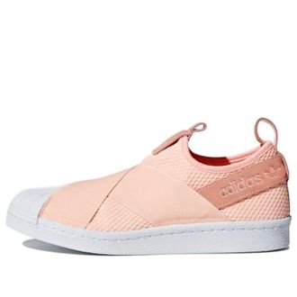 adidas (WMNS) adidas originals Superstar Slip-on Shoes Pink/White AQ0919