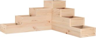 vidaXL Vidaxl - Jardinera De 4 Niveles Madera Maciza De Pino 80,5x79x36 Cm
