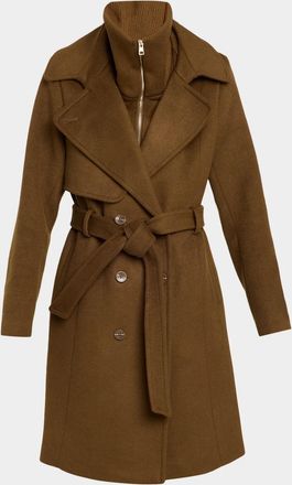 Soia & Kyo Fabianne-C Semi-Fitted Classic Wool Coat