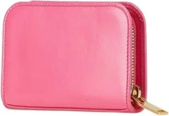 Saint Laurent Pre-owned Leren Portemonnee - Dames - Vintage Accessoires - Roze - ONE Size - Leer - Vintage