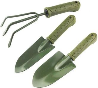 OEM 3 Palas De Jard&iacute;n, Herramientas Para Trasplantar, Mangos De Pl&aacute;stico, Mini Rastrillo
