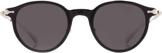 Montblanc Grey Round Mens Sunglasses MB0362S 001 49