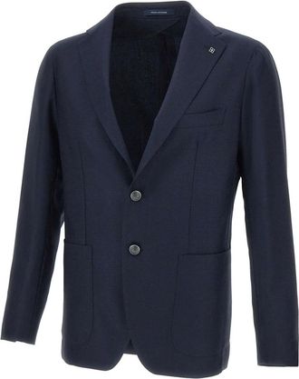 Tagliatore Jassen - Heren - Blazers - Blauw - 2XL - Wol - Jassen