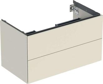 Keramag Geberit One Mueble Bajo Lavabo, 2 Cajones, 88.8x50.4x47cm