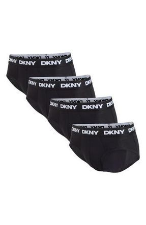 DKNY Pack of Four Briefs in Black/black/black/black at Nordstrom Rack, Size X-Large