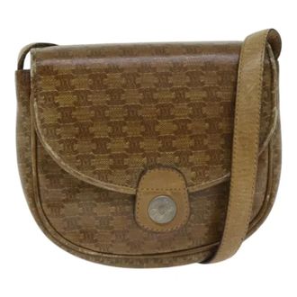 Celine Pre-owned Leather celine-bags - Dames - Pre-owned - Beige - Maat: ONE Size Leer