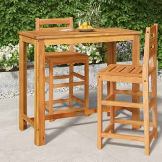 vidaXL Mesa Alta De Jard&iacute;n Madera Maciza De Acacia 120x60x105 Cm Vidaxl