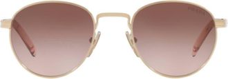 Prada Brown Gradient Round Ladies Sunglasses PR B52S ZVN0A6 49