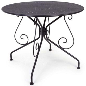 BIZZOTTO Bizzotto - Tavolo Etienne diametro 90 centimetri colore grigio scuro