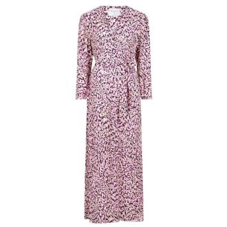 Dante6 Maxi Jurk met Riem - Dames - Maxi kleedjes - Roze - S - Katoen - Kleedjes