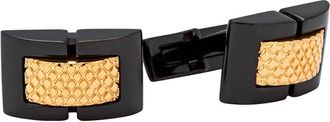 Picasso & Co. Stainless Steel Cufflinks - Black/Gold