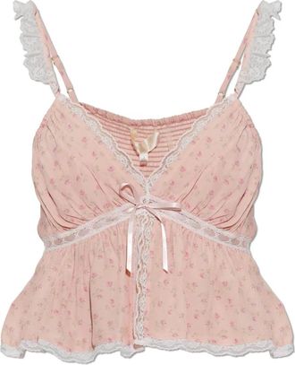 LoveShackFancy Loveshackfancy, Donna, Top, Rosa, S, new