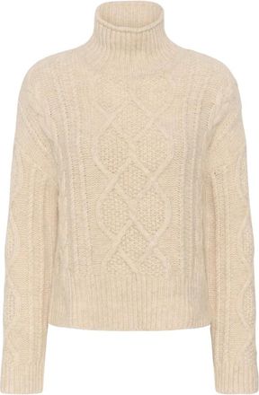 Part Two Turtleneck Pullover - Dames - Coltruien - Beige - S - Truien & Vesten