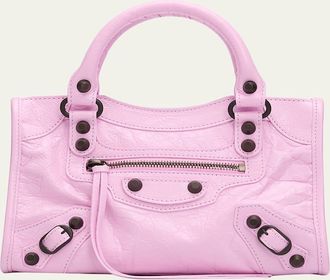 Balenciaga Le City Mini Leather Top-Handle Bag
