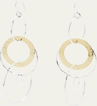 Ippolita Jumbo Hammered Jet Set Earrings in Chimera