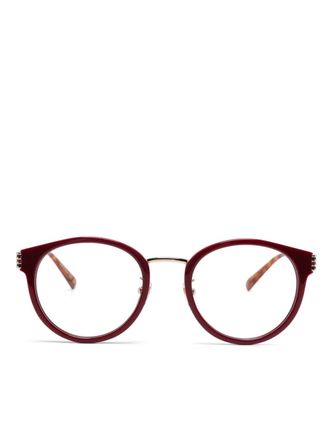 Gucci GG1885OA glasses - women - Metal/Acetate - 51 - Red