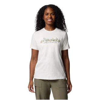 Columbia Dames/Dames Gebonden Schoonheid Logo T-Shirt (Beige)