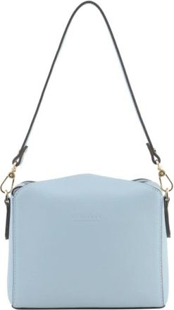 Pourchet Cassetta Schoudertas - Dames - Schoudertassen - Blauw - ONE Size - Leer - Tassen