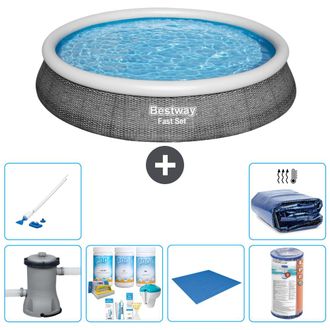 Bestway Piscina Bestway Fast Set Redonda - 396x84 Cm - 8-piezas S21456
